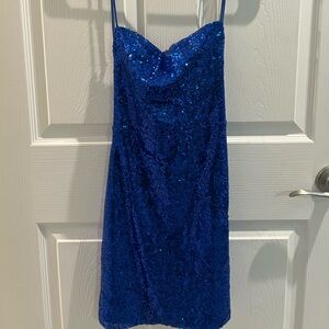 Lucy In The Sky Homecoming Dress Blue S